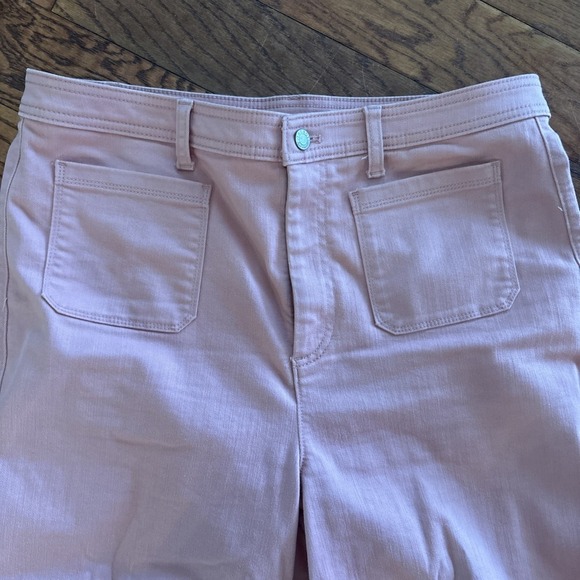 Talbots Flawless High Waist Wide Crop in Pink Size 14 - Picture 2 of 10